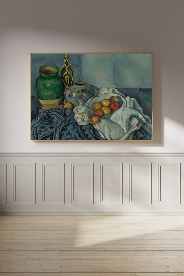 Paul Cezanne — Still Life with Apples (Green Jar and Ginger Pot) | Fine Art Print