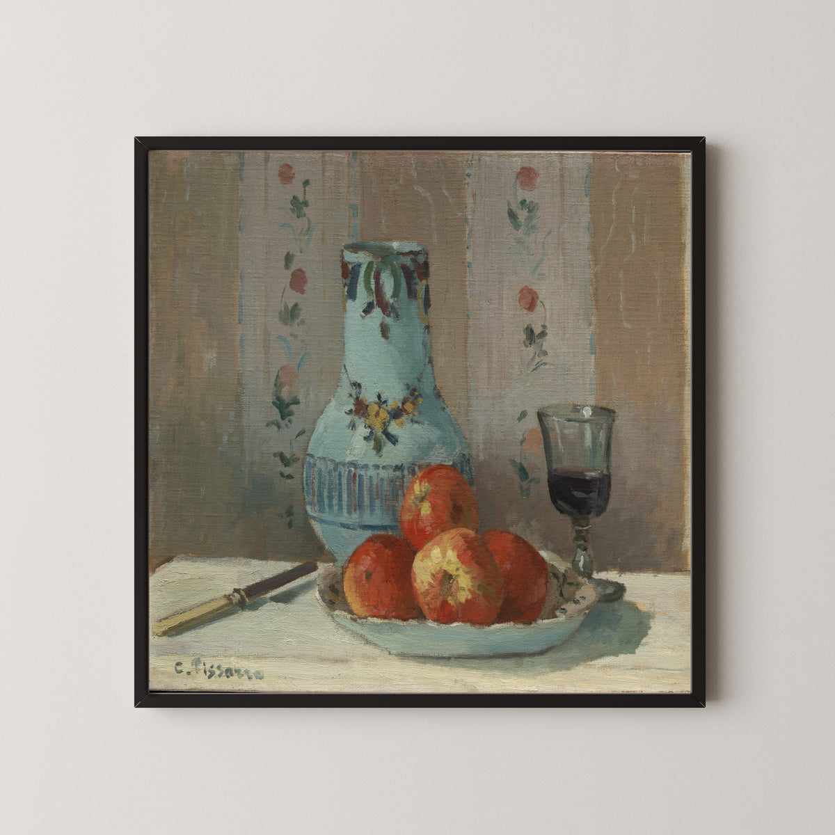 Camille Pissarro — Still Life with Apples and Pitcher | Fine Art Print