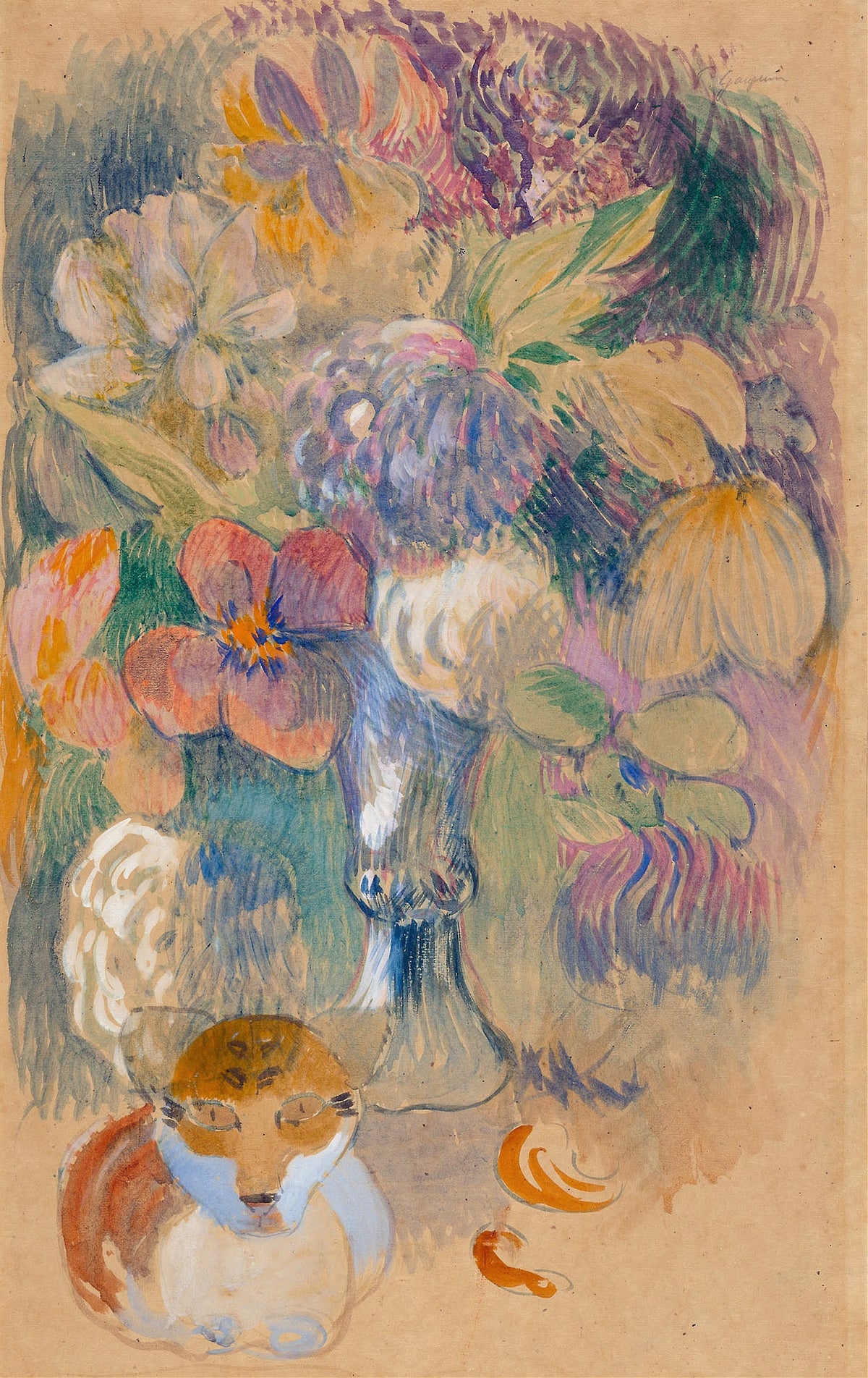 Paul Gauguin — Still Life with Cat | Fine Art Print
