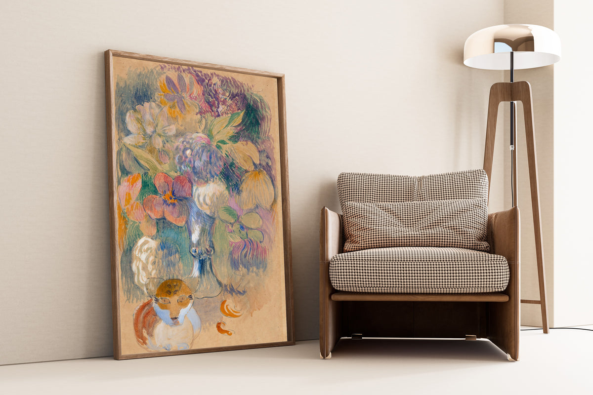 Paul Gauguin — Still Life with Cat | Fine Art Print