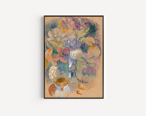 Paul Gauguin — Still Life with Cat | Fine Art Print
