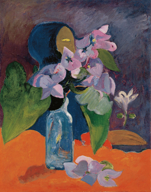 Paul Gauguin — Still Life with Flowers and Idol | Fine Art Print