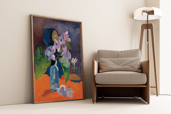 Paul Gauguin — Still Life with Flowers and Idol | Fine Art Print