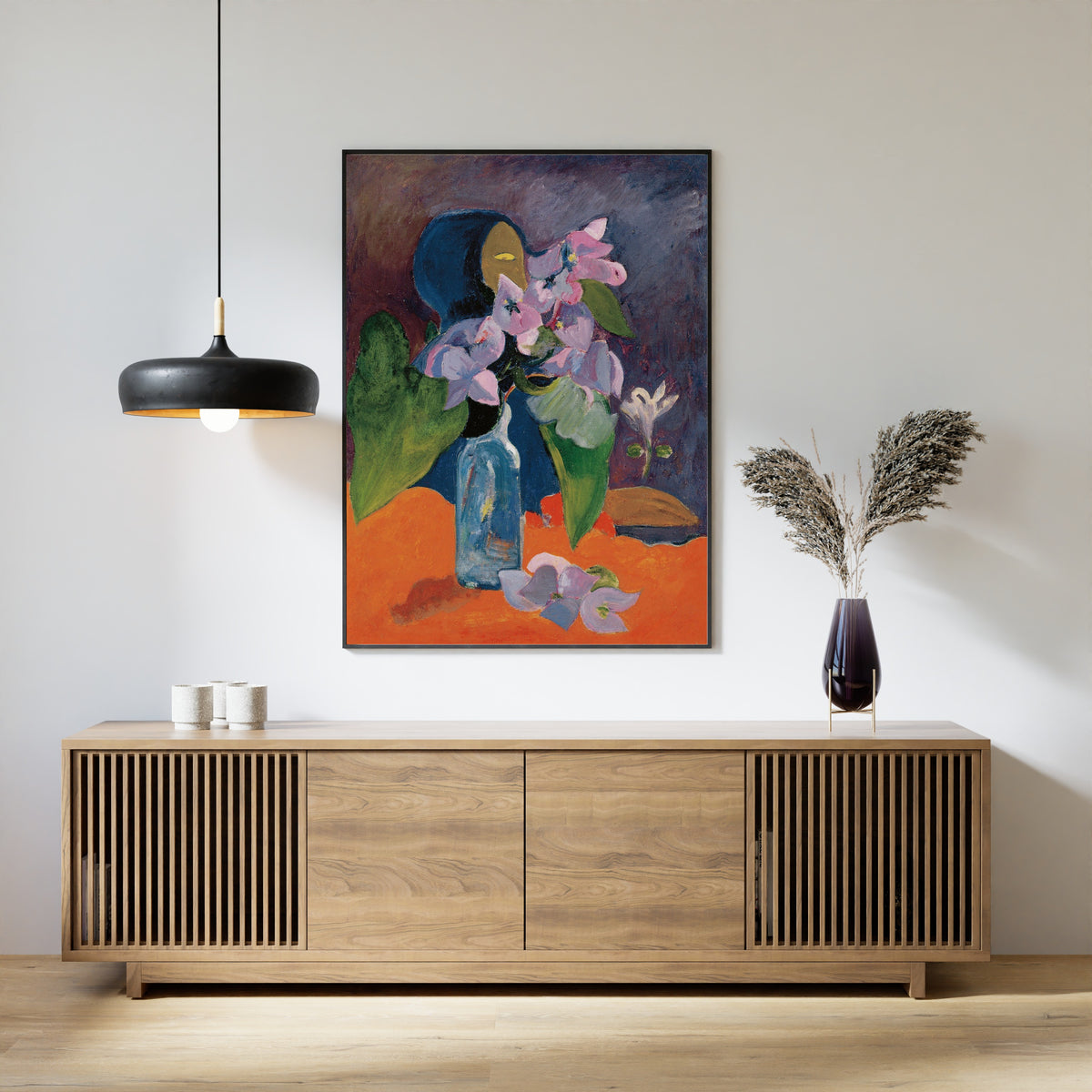 Paul Gauguin — Still Life with Flowers and Idol | Fine Art Print