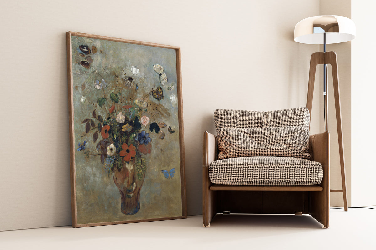 Odilon Redon — Still Life with Flowers | Symbolist Art Print