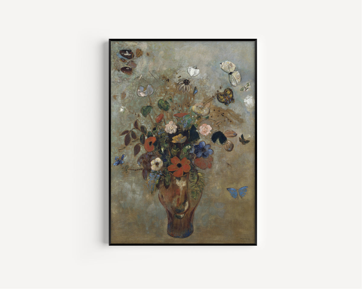 Odilon Redon — Still Life with Flowers | Symbolist Art Print