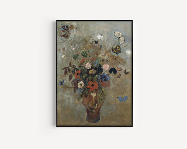 Odilon Redon — Still Life with Flowers | Symbolist Art Print