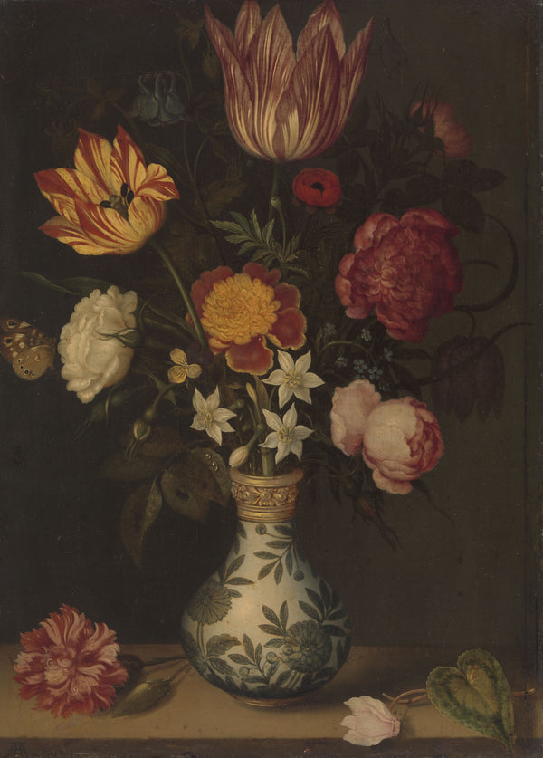Ambrosius Bosschaert — Still Life with Flowers in a Wan-li Vase | Fine Art Print