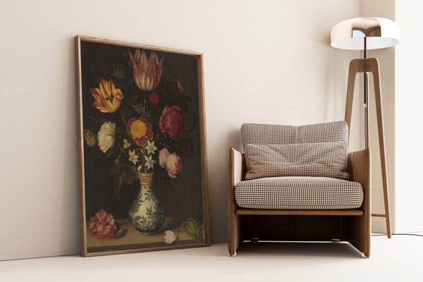 Ambrosius Bosschaert — Still Life with Flowers in a Wan-li Vase | Fine Art Print