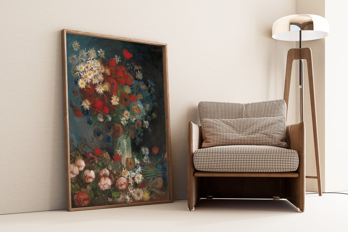 Vincent van Gogh — Still Life with Meadow Flowers and Roses | Fine Art Print