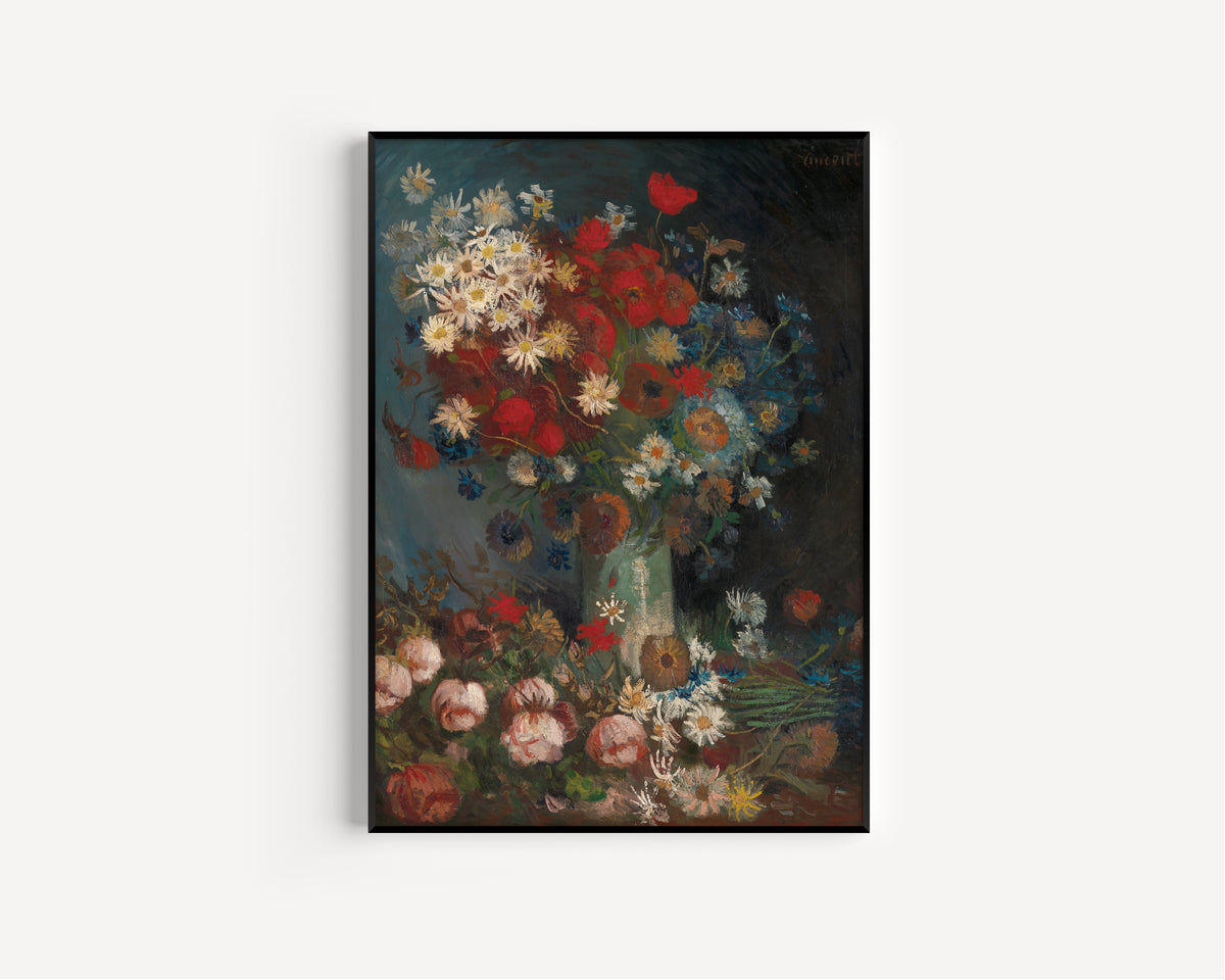 Vincent van Gogh — Still Life with Meadow Flowers and Roses | Fine Art Print