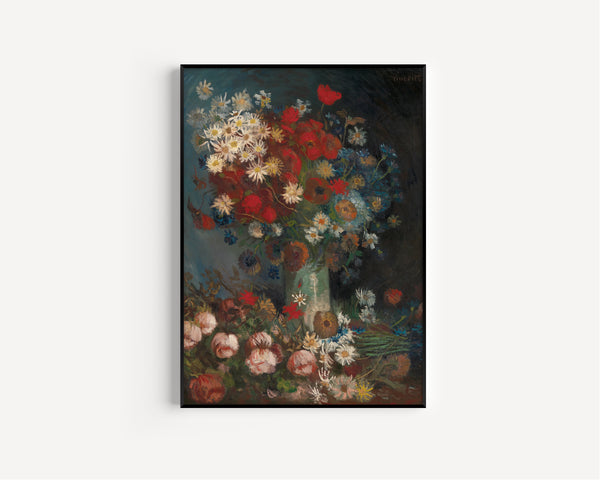 Vincent van Gogh — Still Life with Meadow Flowers and Roses | Fine Art Print