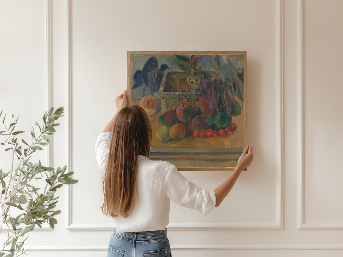 Paul Gauguin — Still Life with Square Basket | Fine Art Print