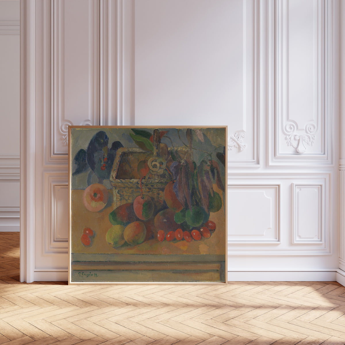 Paul Gauguin — Still Life with Square Basket | Fine Art Print