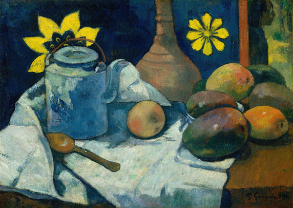 Paul Gauguin — Still Life with Teapot and Fruit | Fine Art Print