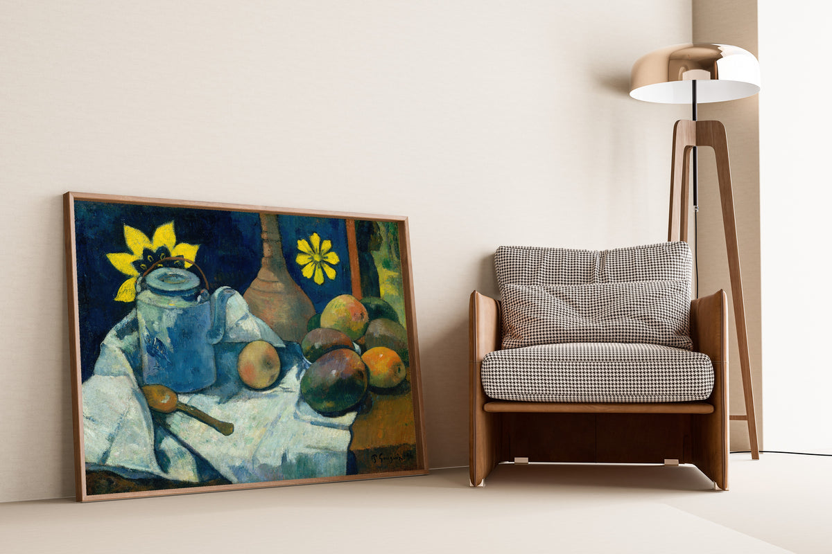 Paul Gauguin — Still Life with Teapot and Fruit | Fine Art Print