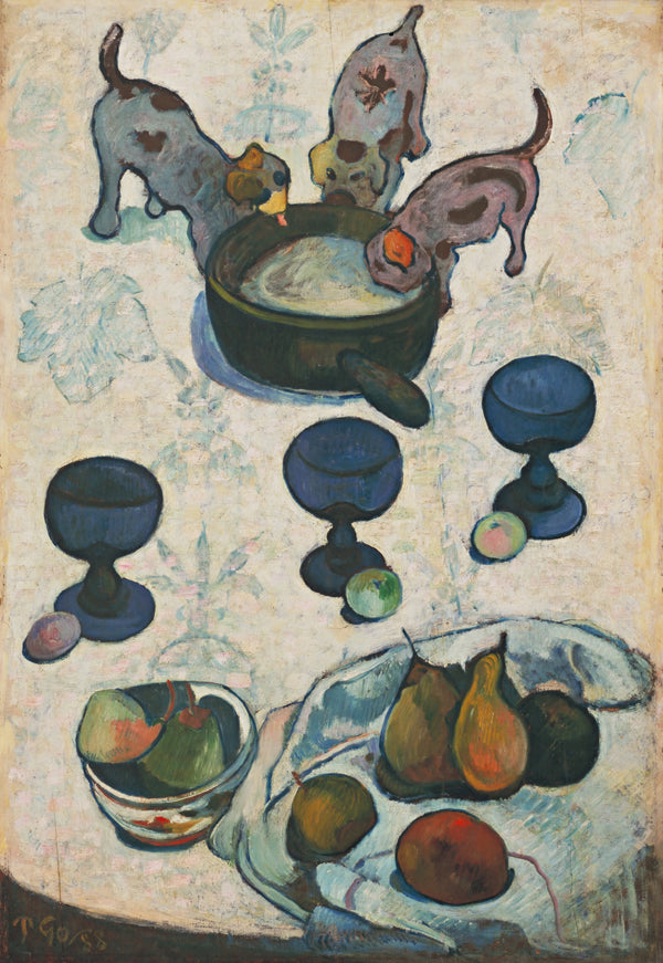Paul Gauguin — Still Life with Three Puppies | Fine Art Print