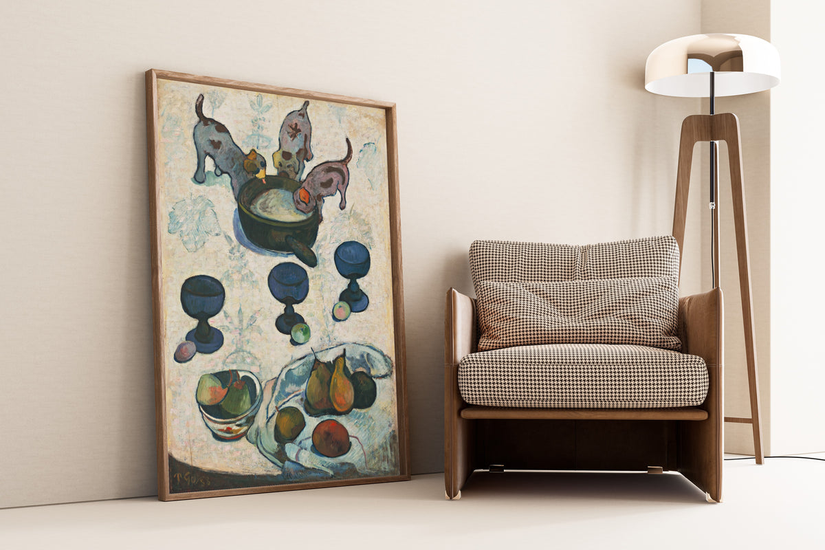 Paul Gauguin — Still Life with Three Puppies | Fine Art Print