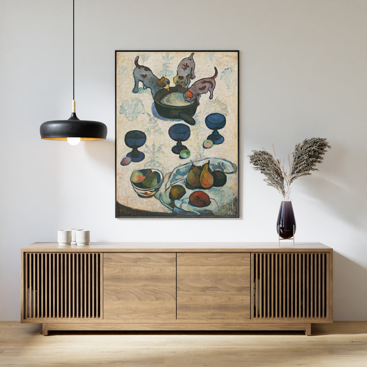 Paul Gauguin — Still Life with Three Puppies | Fine Art Print