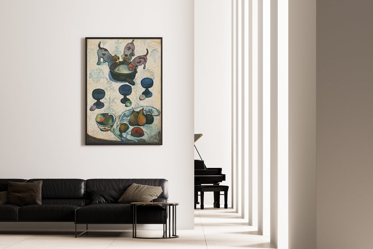 Paul Gauguin — Still Life with Three Puppies | Fine Art Print