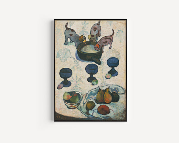 Paul Gauguin — Still Life with Three Puppies | Fine Art Print