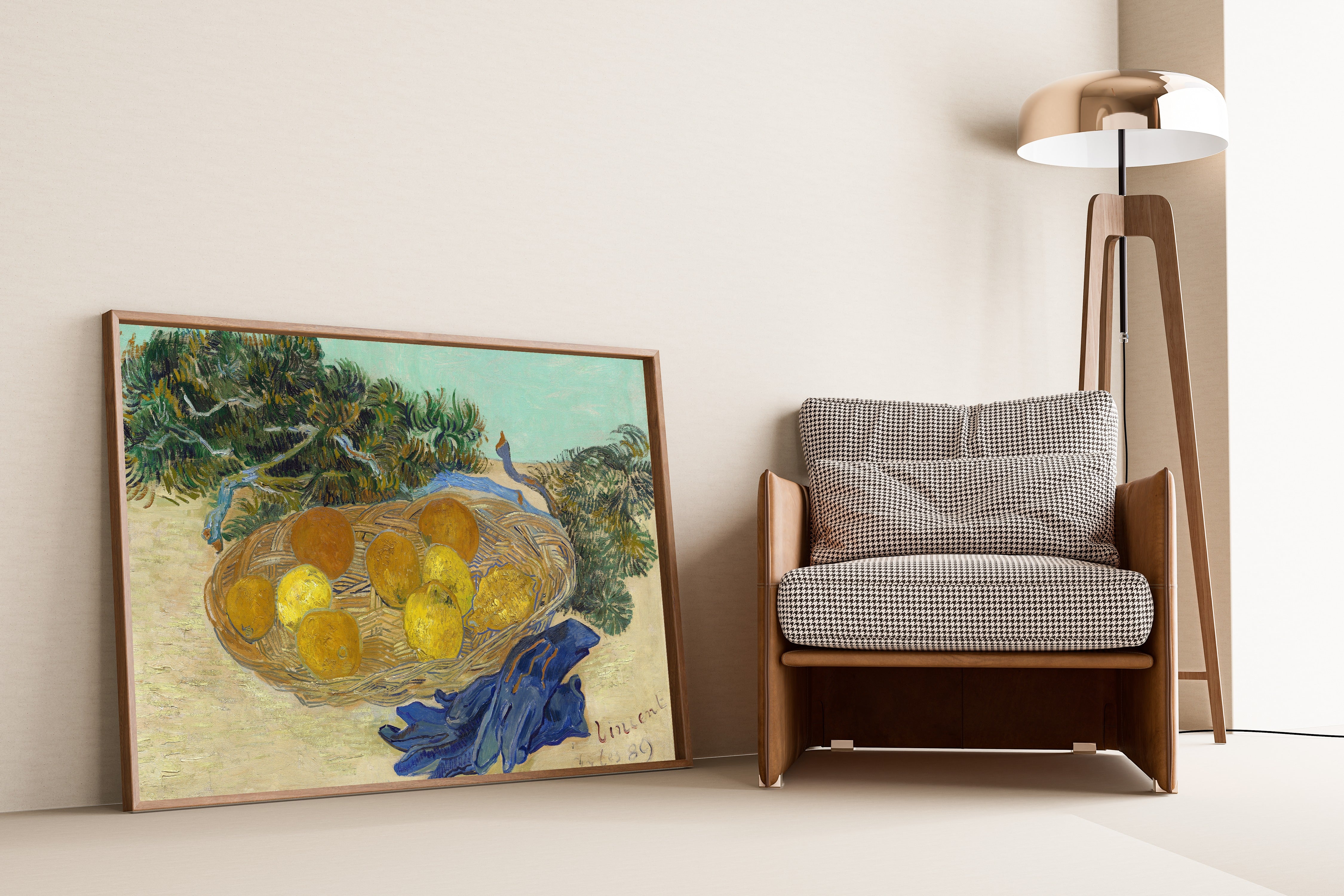 Vincent van Gogh — Still Life of Oranges and Lemons with Blue Gloves | Fine Art Print