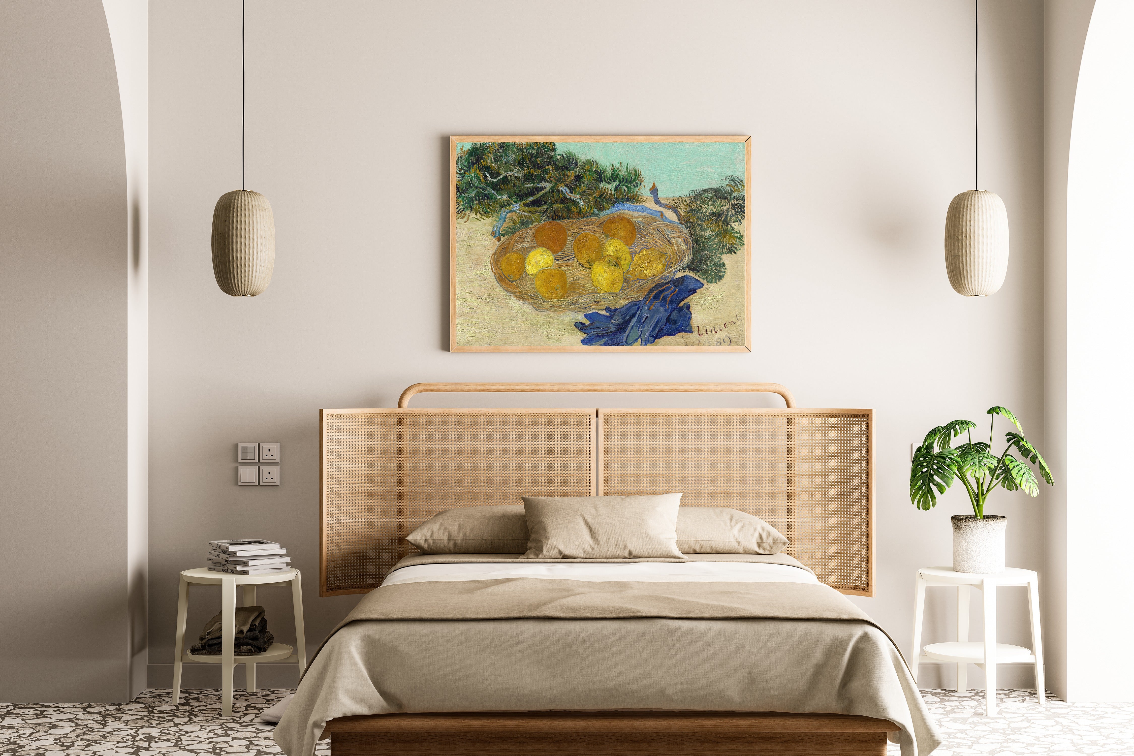 Vincent van Gogh — Still Life of Oranges and Lemons with Blue Gloves | Fine Art Print