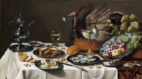 Pieter Claesz — Stilleven met kalkoenpastei (Still Life with a Turkey Pie) | Fine Art Print