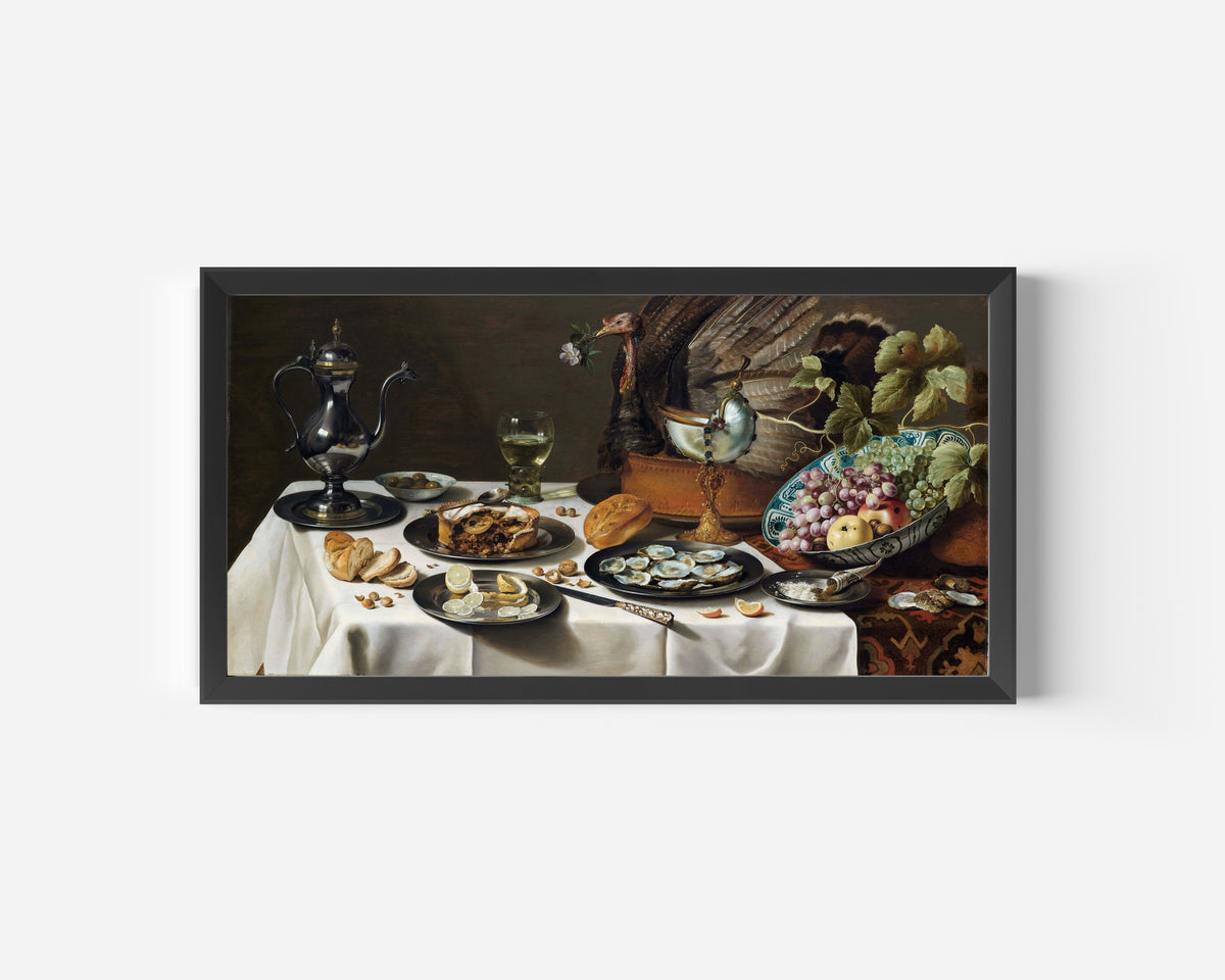 Pieter Claesz — Stilleven met kalkoenpastei (Still Life with a Turkey Pie) | Fine Art Print