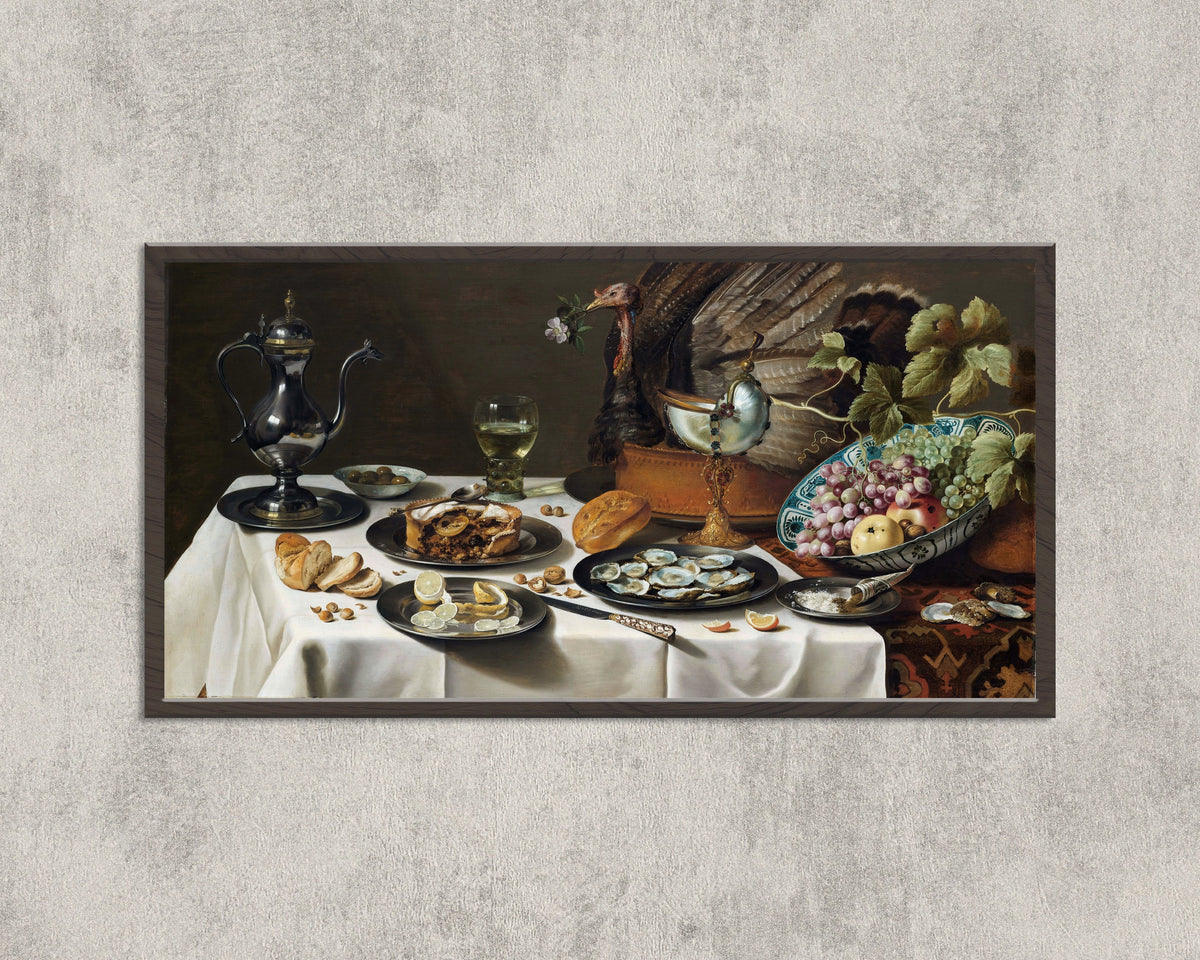 Pieter Claesz — Stilleven met kalkoenpastei (Still Life with a Turkey Pie) | Fine Art Print