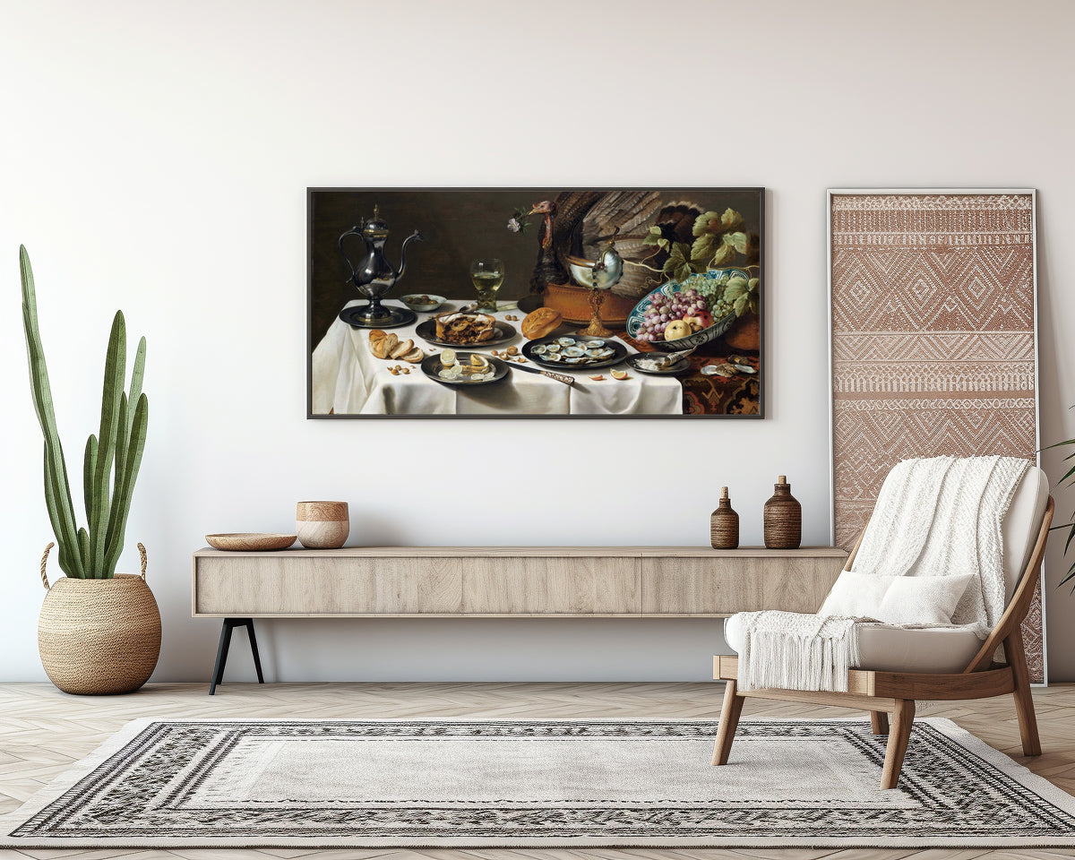 Pieter Claesz — Stilleven met kalkoenpastei (Still Life with a Turkey Pie) | Fine Art Print