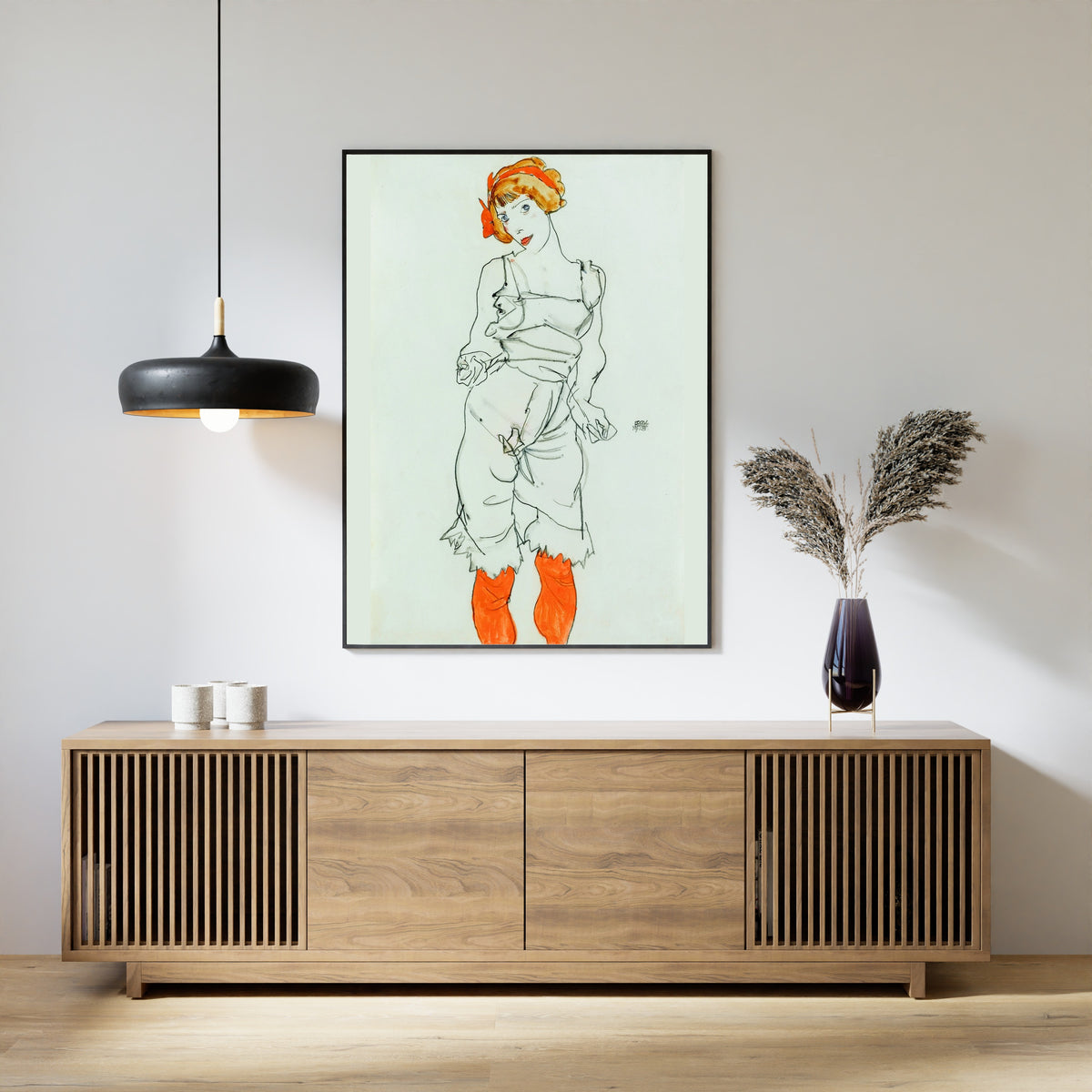 Egon Schiele — Woman in Stockings | Fine Art Print