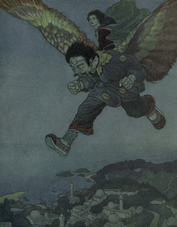 Edmund Dulac — Stories from Hans Andersen: The Eastwind Flew More Swiftly Still | Fairy Tale Illustration Print