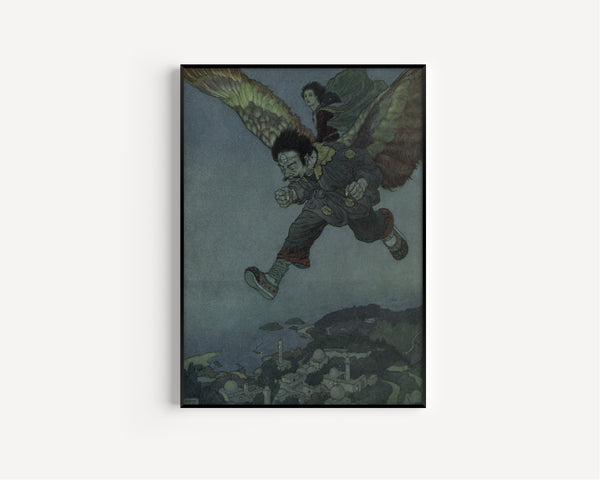 Edmund Dulac — Stories from Hans Andersen: The Eastwind Flew More Swiftly Still | Fairy Tale Illustration Print