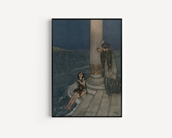Edmund Dulac — Stories from Hans Andersen: The Prince Asked Who She Was | Fairy Tale Illustration Print