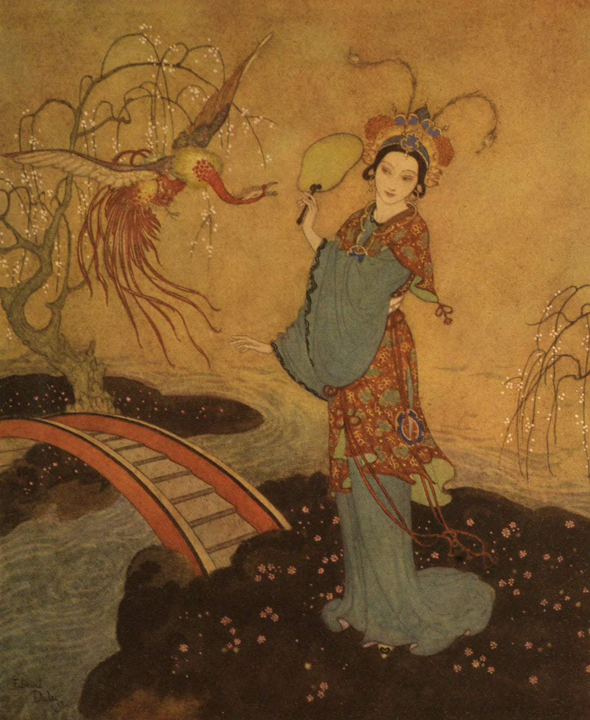 Edmund Dulac — Stories from the Arabian Nights: Princess Badoura | Fairy Tale Illustration Print