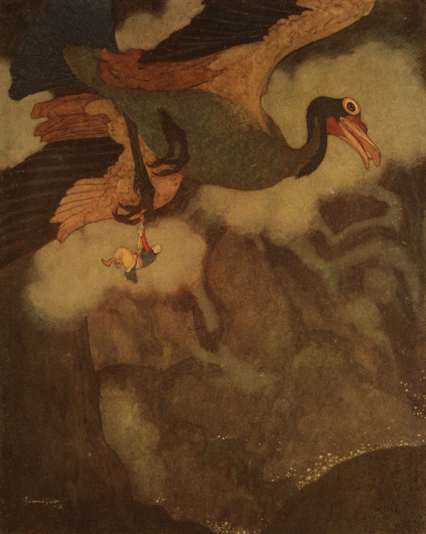 Edmund Dulac — Stories from the Arabian Nights: The Rokh | Fairy Tale Illustration Print