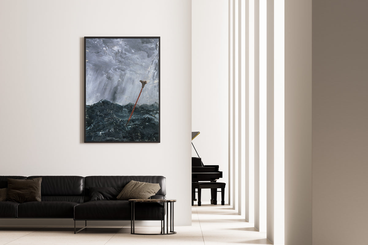 August Strindberg — Stormy Sea, Broom Buoy | Fine Art Print