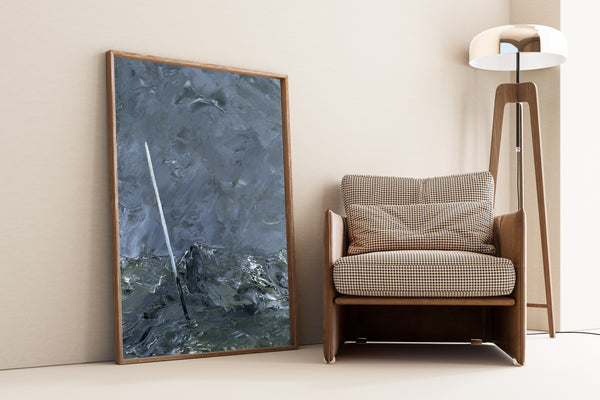 August Strindberg — Stormy Sea, Buoy without Top Mark | Fine Art Print