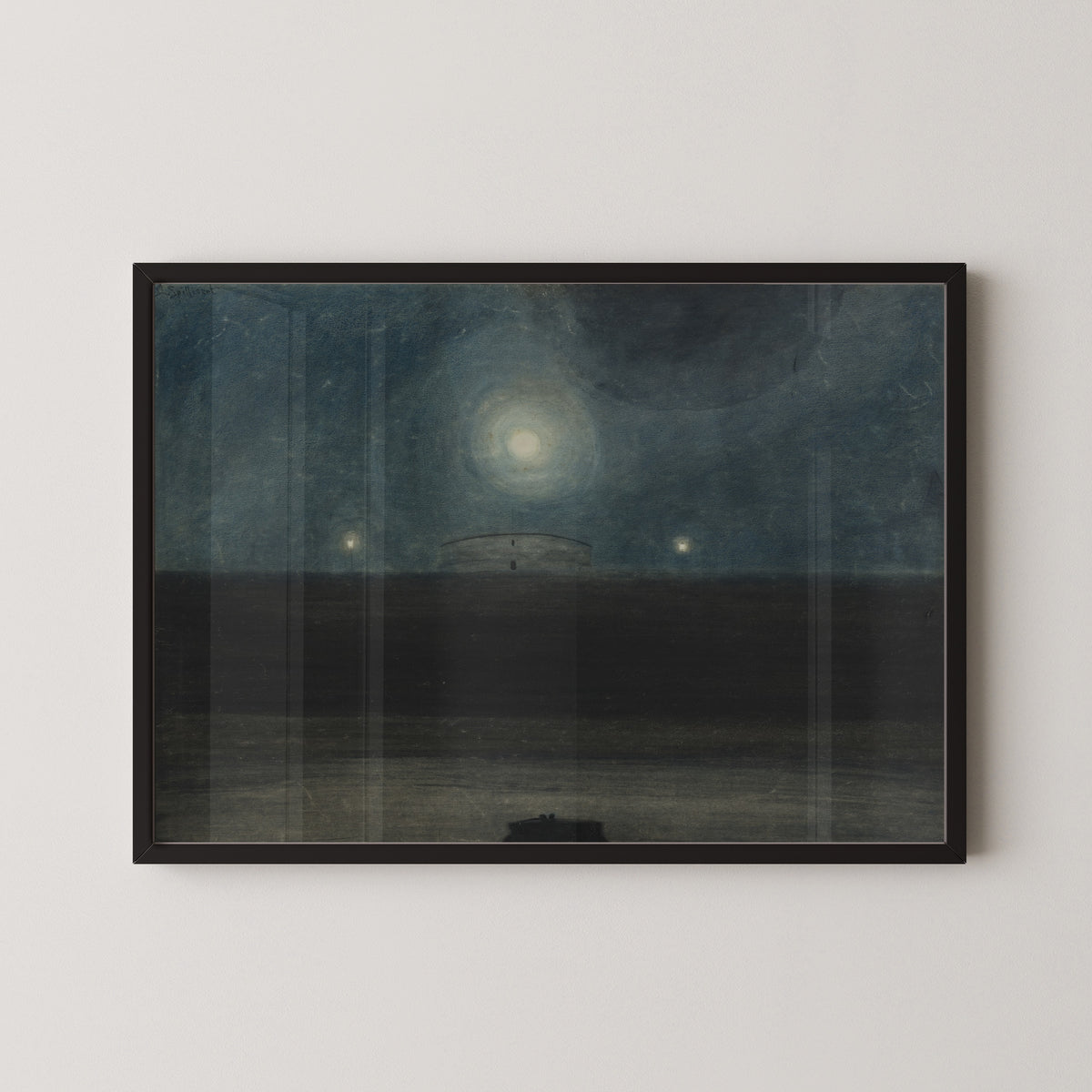 Léon Spilliaert — Strand met maan | Symbolist Seascape Print