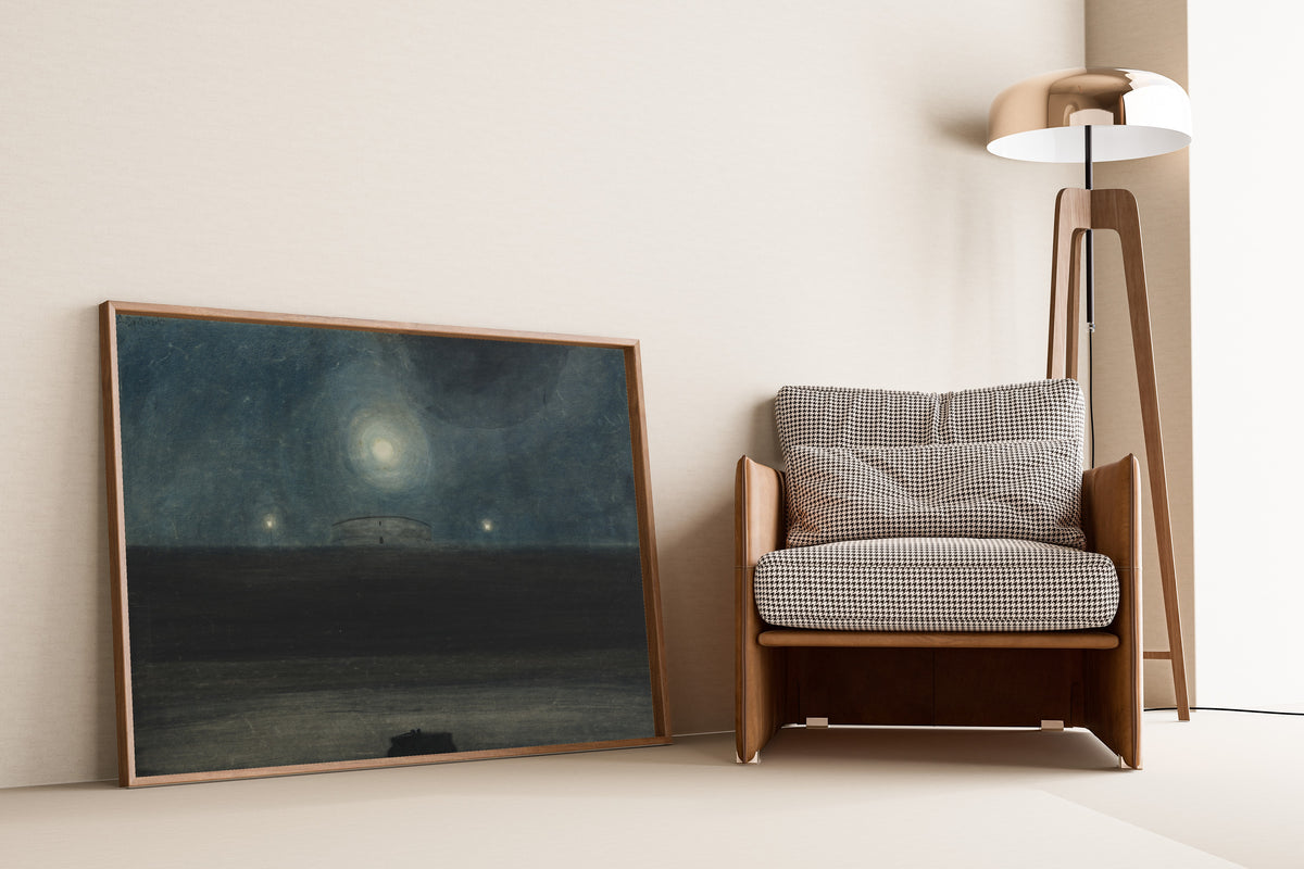 Léon Spilliaert — Strand met maan | Symbolist Seascape Print