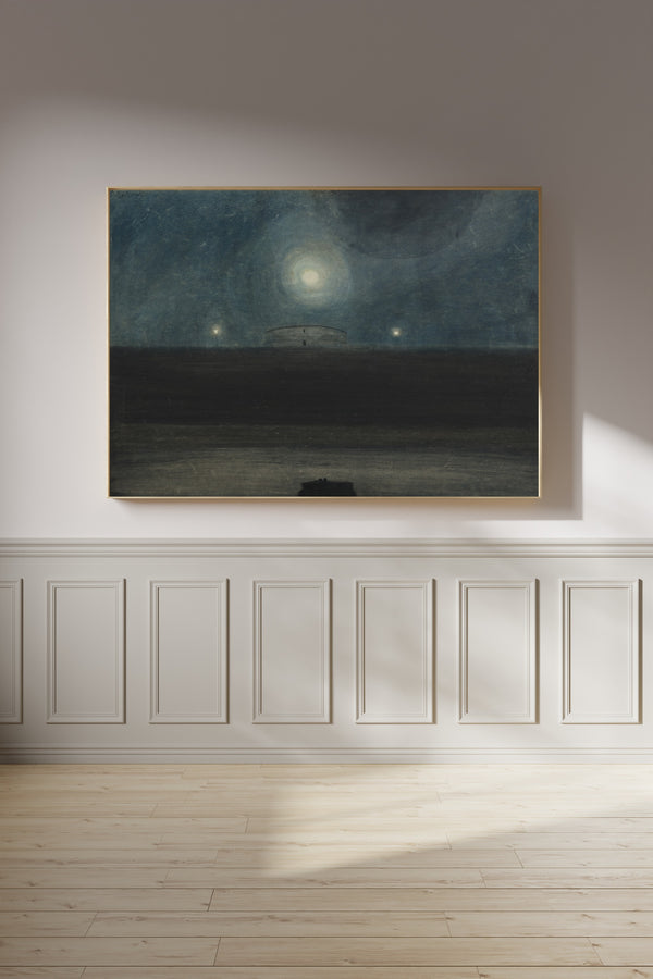 Léon Spilliaert — Strand met maan | Symbolist Seascape Print