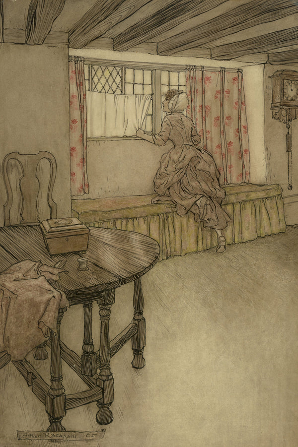 Arthur Rackham — Strange Faces at the Windows | Fairy Tale Illustration Print