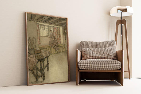 Arthur Rackham — Strange Faces at the Windows | Fairy Tale Illustration Print