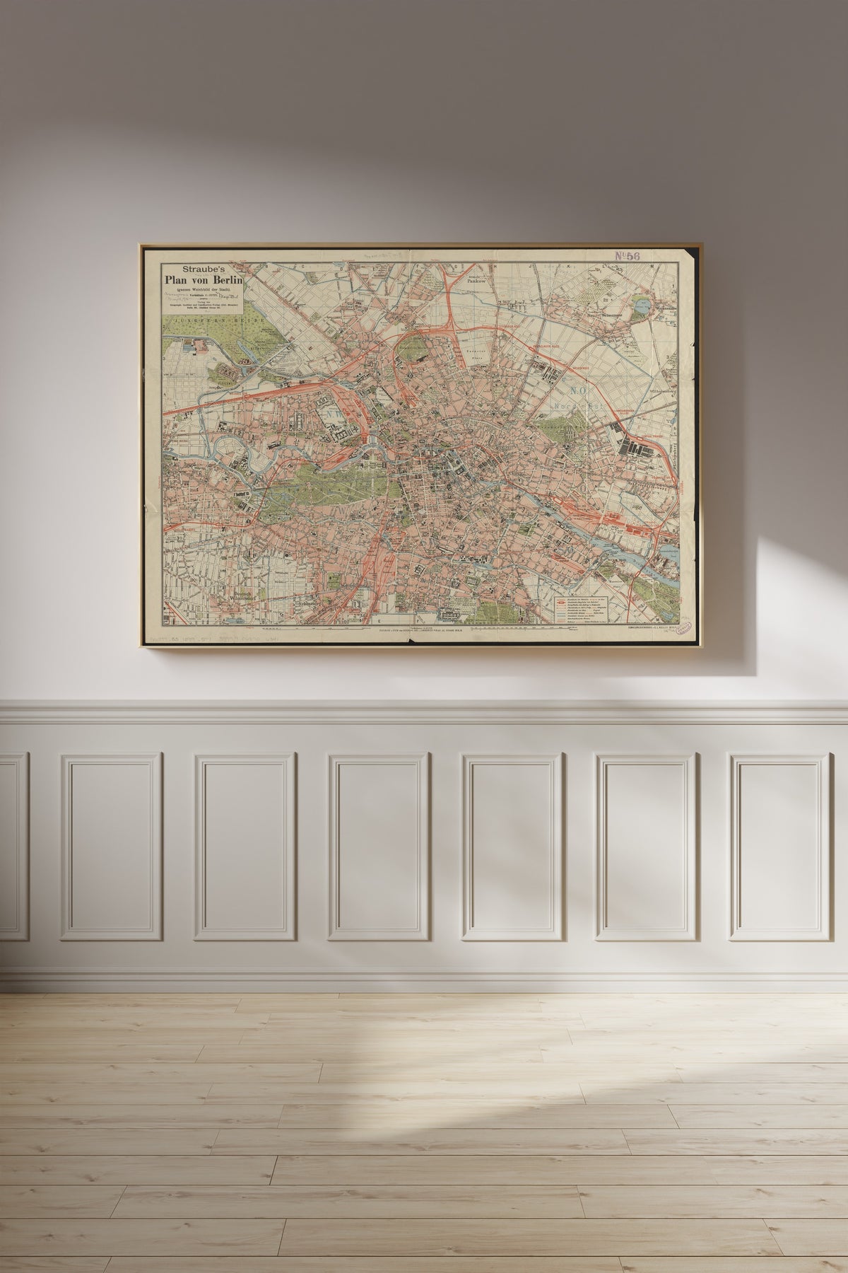 Julius Straube — Straube's Plan von Berlin | Vintage City Plan Print