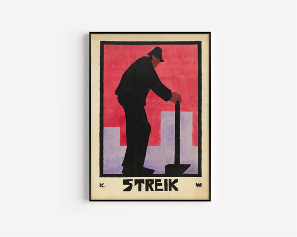Karl Wiener — Streik (Strike) | Vintage Poster Print