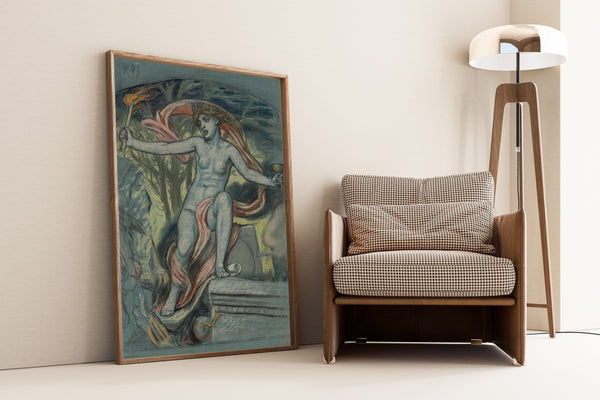 Elihu Vedder — Study for Anarchy | Symbolist Art Print