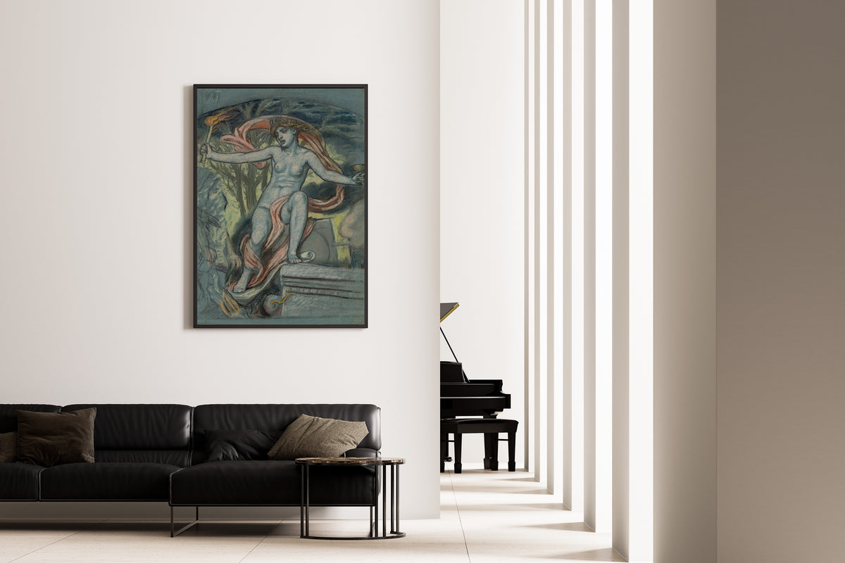 Elihu Vedder — Study for Anarchy | Symbolist Art Print