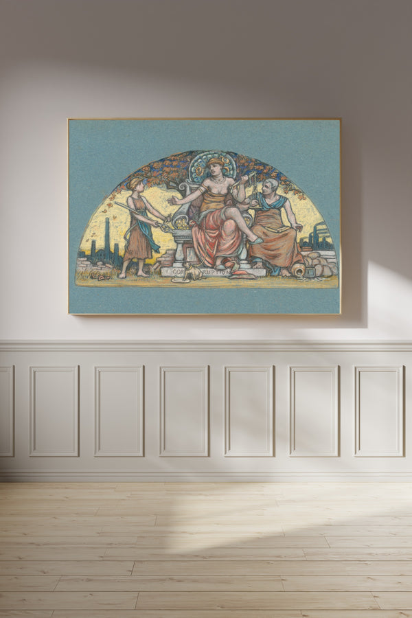 Elihu Vedder — Study for Corrupt Legislation | Symbolist Art Print