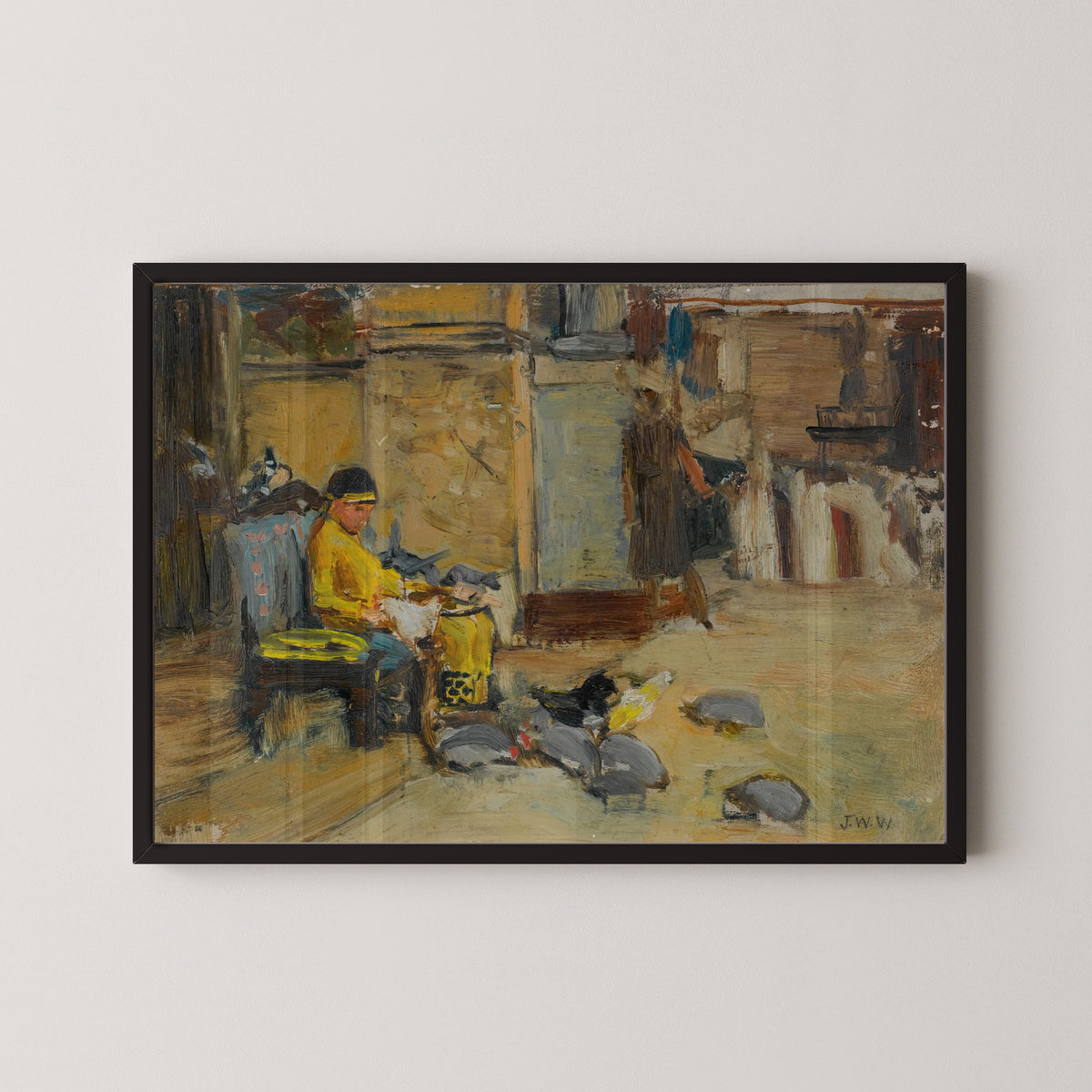 John William Waterhouse — Study for The Favourites of the Emperor Honorius | Pre-Raphaelite Art Print